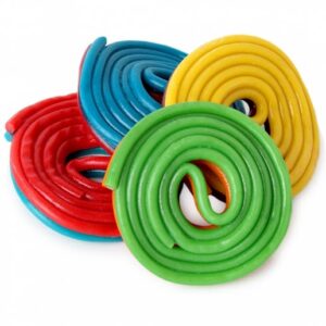 Fini Assorted Bi Color Spiro Licorice Candy Wheel 2.2lb Bag Bulk